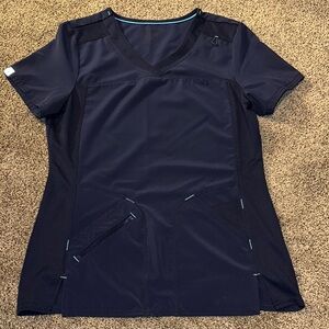 Navy Blue Women's Scrub Top - Scrubstar